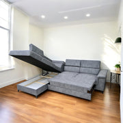 CANAPÉ D'ANGLE ALMA GRIS