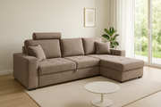 CANAPÉ D'ANGLE MONDO TAUPE