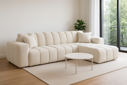 CANAPÉ D'ANGLE KORA BEIGE