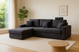 CANAPÉ D'ANGLE MONDO GRIS