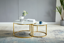 TABLE BASSE GIGOGNE EFFET MARBRÉ