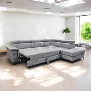 CANAPÉ D'ANGLE ALMA GRIS