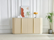 BAHUT CALYPSO EFFET TRAVERTIN / PIEDS BEIGE