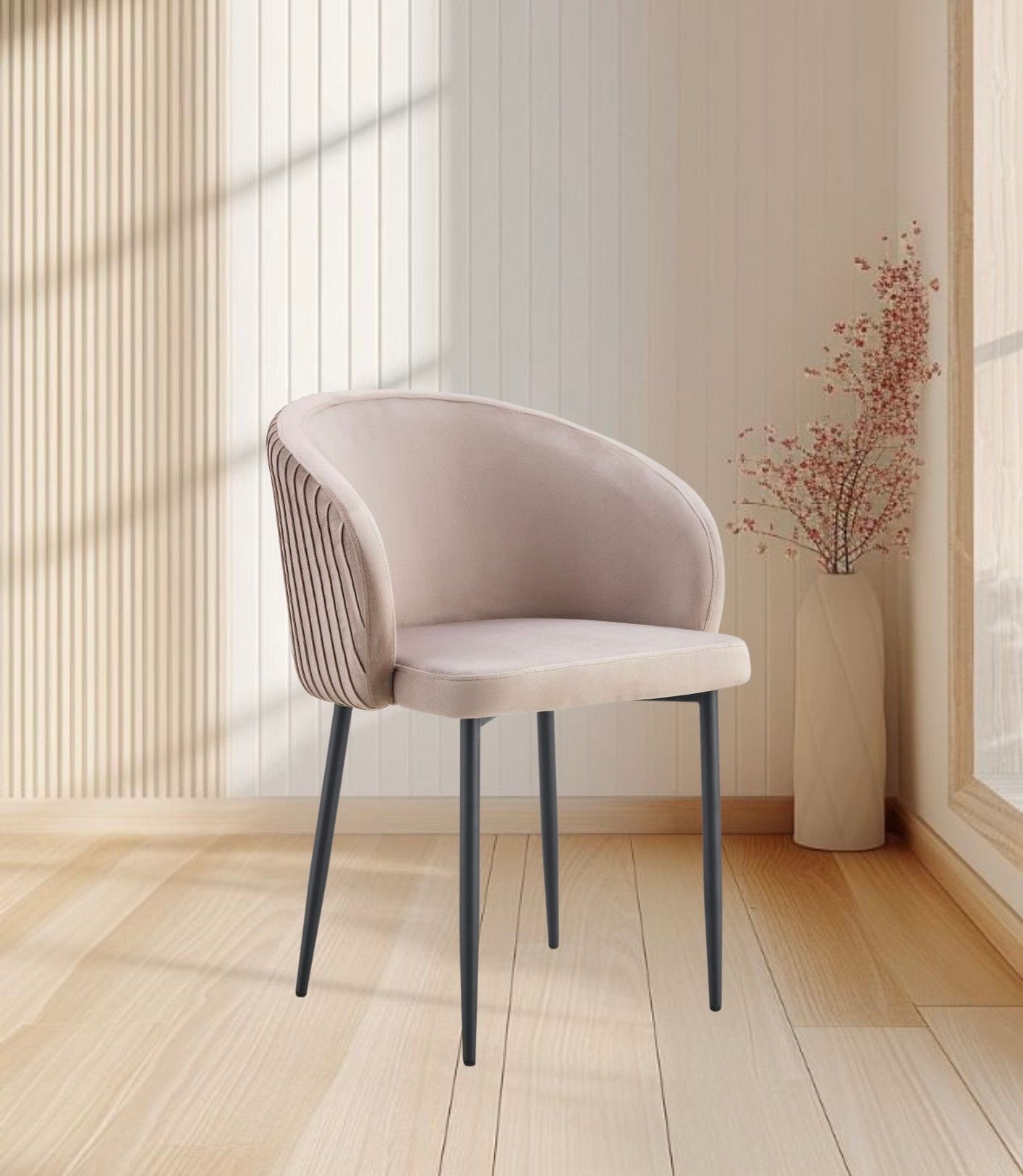 CHAISE CARLITA PIEDS NOIR