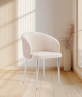 CHAISE CARLITA PIEDS ARGENTÉ