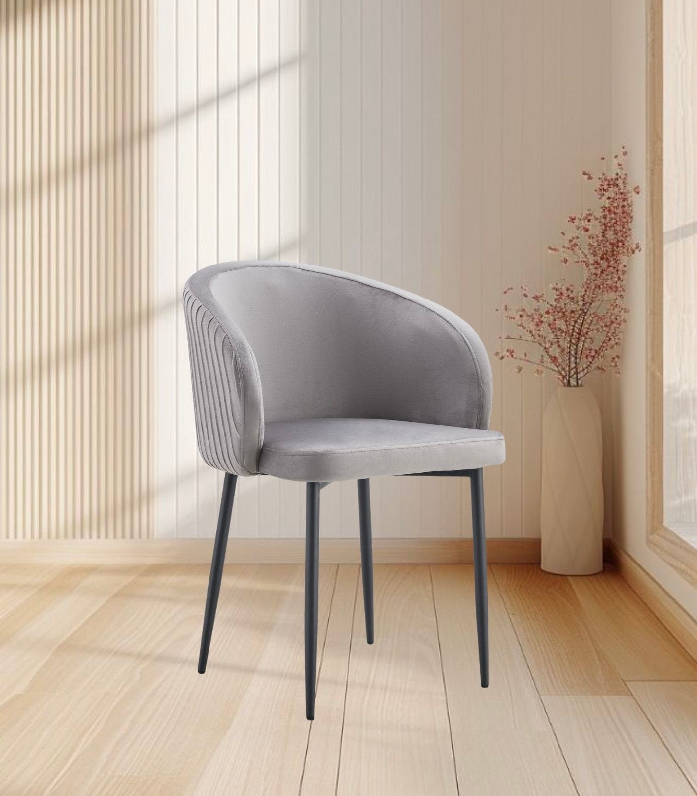 CHAISE CARLITA PIEDS NOIR