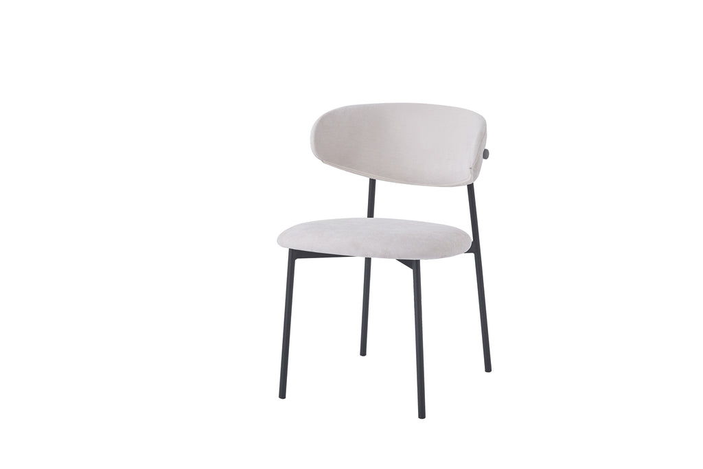 CHAISE LULU BEIGE / PIEDS NOIR