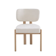 CHAISE BAGUETTE BEIGE / PIEDS BOIS