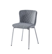 CHAISE JENA PIEDS ARGENTÉ