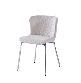 CHAISE JENA PIEDS ARGENTÉ