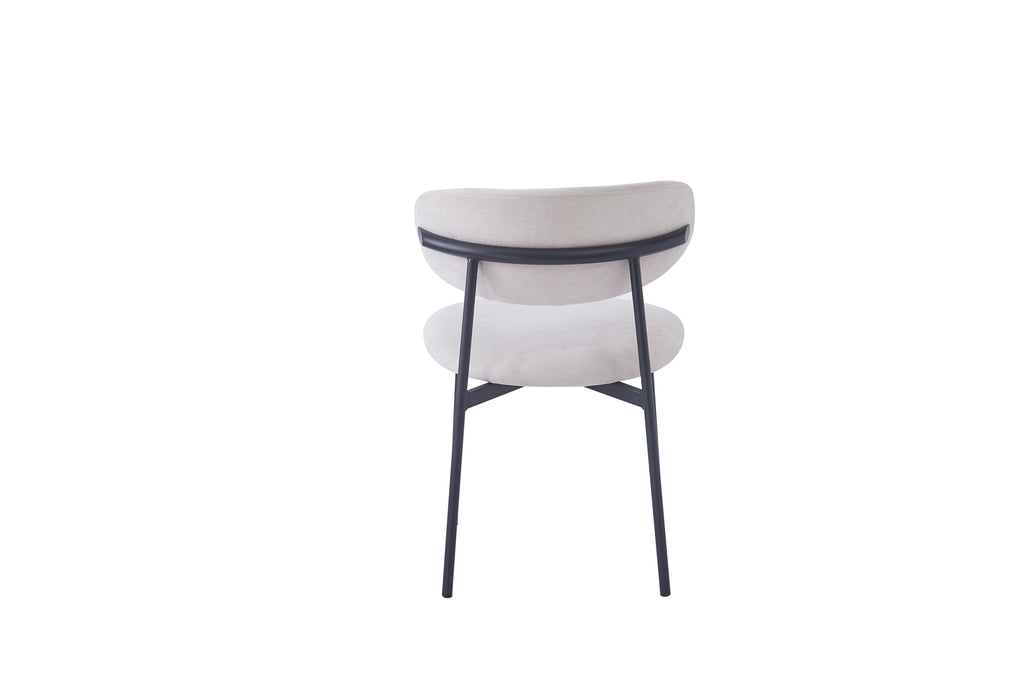 CHAISE LULU BEIGE / PIEDS NOIR