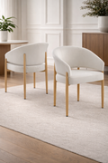 CHAISE CHARLY BEIGE / PIEDS BOIS