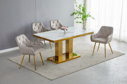 TABLE REPAS VERSUS EFFET MARBRÉ