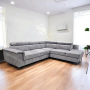 CANAPÉ D'ANGLE ALMA GRIS