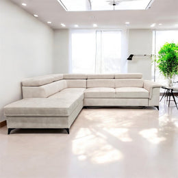 CANAPÉ D'ANGLE ALMA BEIGE