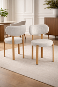 CHAISE HAILEY BEIGE / PIEDS BOIS