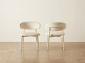 CHAISE LUCILE VELOURS BEIGE / PIEDS BEIGE