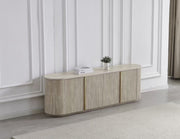 MEUBLE TV CALYPSO FULL TRAVERTIN EFFET TRAVERTIN