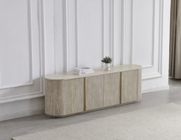 MEUBLE TV CALYPSO FULL TRAVERTIN EFFET TRAVERTIN