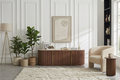 MEUBLE TV CALYPSO EFFET TRAVERTIN NOYER
