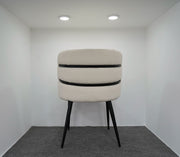 CHAISE TANYA BEIGE CLAIR / PIEDS NOIR