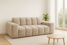 CANAPÉ 3 PLACES KORA TAUPE