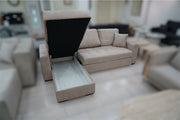 CANAPÉ D'ANGLE RÉVERSIBLE FARO BEIGE