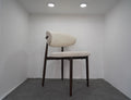 CHAISE LUCILE TISSU / PIEDS NOYER