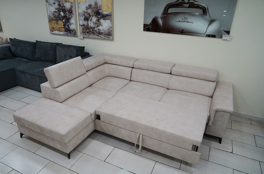 CANAPÉ D'ANGLE ALMA BEIGE
