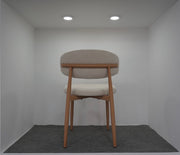 CHAISE LUCILE BEIGE / PIEDS BOIS