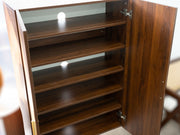 MEUBLE À CHAUSSURES 2 PORTES JADE EFFET NOYER / DORÉ