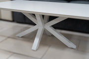 TABLE BASSE SILVIA BLANC / PIEDS BLANC
