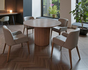 TABLE REPAS RONDE LIVIA EFFET NOYER