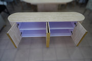 MEUBLE TV CALYPSO FULL TRAVERTIN EFFET TRAVERTIN