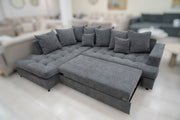 CANAPÉ D'ANGLE LARY GRIS