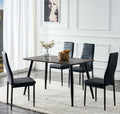 TABLE REPAS AMMO EFFET NOYER / PIEDS NOIR