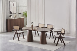 TABLE REPAS ICONIC EFFET NOYER