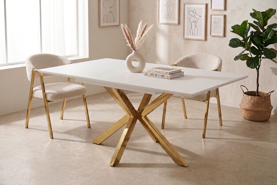 TABLE REPAS EXTENSIBLE SILVIA BLANC
