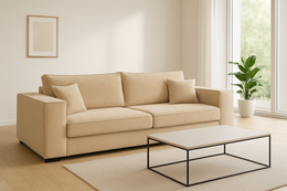 CANAPÉ 3 PLACES IVO BEIGE