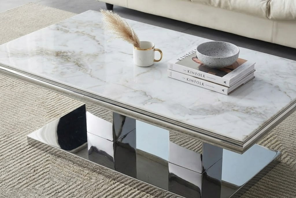 TABLE BASSE VERSUS EFFET MARBRÉ